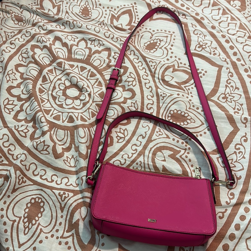 DKNY Pink Crossbody Shoulder Purse